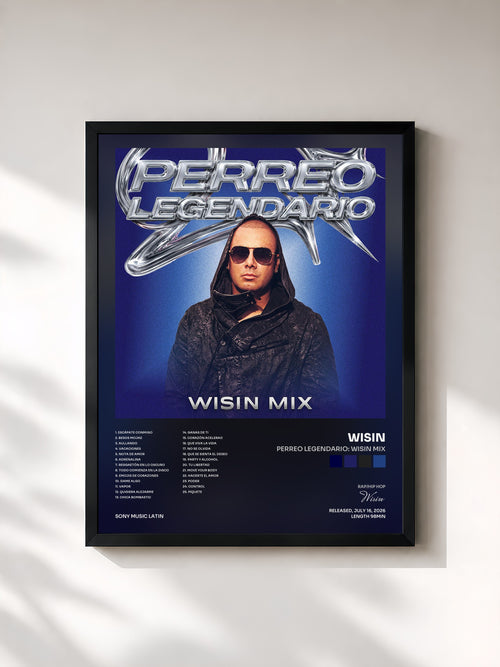 Wisin · PERREO LEGENDARIO: WISIN MIX — Framed art print