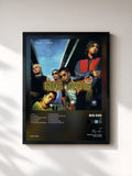 #noir Tableau de l'album XL de Big Ass, cadre noir, imprimé et encadré en France