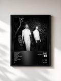 #noir Tableau de l'album Return to the Moon de EL VY, cadre noir, imprimé et encadré en France