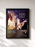 #noir Tableau de l'album Kany García de Kany Garcia, cadre noir, imprimé et encadré en France