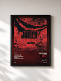 #noir Tableau de l'album JOKER EP de Joker Bra, cadre noir, imprimé et encadré en France