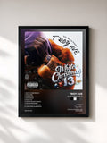 #noir Tableau de l'album White Christmas 13 de Troy Ave, cadre noir, imprimé et encadré en France