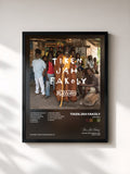 #noir Tableau de l'album Racines de Tiken Jah Fakoly, cadre noir, imprimé et encadré en France