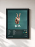 #noir Tableau de l'album Zwei de OK KID, cadre noir, imprimé et encadré en France