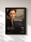 #noir Tableau de l'album Just Me de Tiffany, cadre noir, imprimé et encadré en France