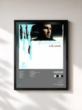 #noir Tableau de l'album In The Moment de Kaskade, cadre noir, imprimé et encadré en France