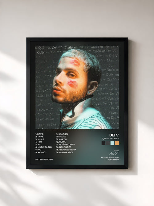 Dei V · Quién Es Dei V? — Affiche encadrée