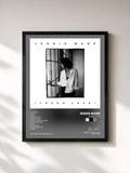 #noir Tableau de l'album Tough Love de Jessie Ware, cadre noir, imprimé et encadré en France