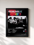 #noir Tableau de l'album Rocanlover de Zoé, cadre noir, imprimé et encadré en France