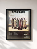 #noir Tableau de l'album Foreigner (Expanded) de Foreigner, cadre noir, imprimé et encadré en France