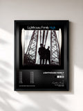 #noir Tableau de l'album High de Lighthouse Family, cadre noir, imprimé et encadré en France