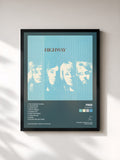 #noir Tableau de l'album Highway de Free, cadre noir, imprimé et encadré en France