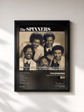 #noir Tableau de l'album Working My Way Back to You de The Spinners, cadre noir, imprimé et encadré en France