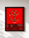 #noir Tableau de l'album Blood For Mercy (Remixes) de Yellow Claw, cadre noir, imprimé et encadré en France