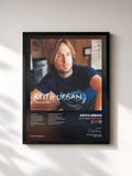 #noir Tableau de l'album Keith Urban Days Go By de Keith Urban, cadre noir, imprimé et encadré en France