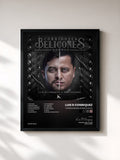 #noir Tableau de l'album Corridones Belicones Duetos de Luis R Conriquez, cadre noir, imprimé et encadré en France
