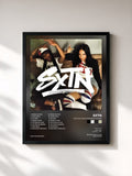 #noir Tableau de l'album Asozialisierungsprogramm de SXTN, cadre noir, imprimé et encadré en France