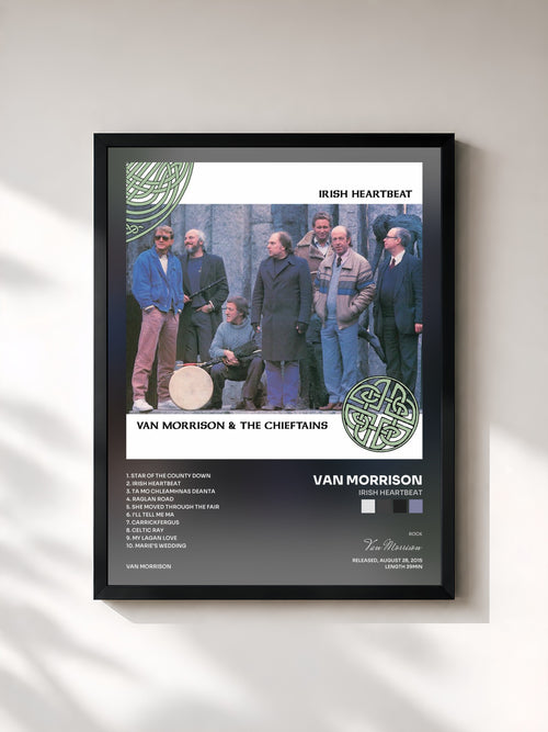 Van Morrison · Irish Heartbeat — Affiche encadrée