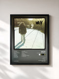 #noir Tableau de l'album Treddin' On Thin Ice de Wiley, cadre noir, imprimé et encadré en France