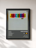 #noir Tableau de l'album Acena de Jorge Aragão, cadre noir, imprimé et encadré en France