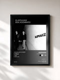 #noir Tableau de l'album Ideal Roommates - EP de Elephanz, cadre noir, imprimé et encadré en France