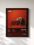 #noir Tableau de l'album THE DEATH OF PEACE OF MIND de Bad Omens, cadre noir, imprimé et encadré en France