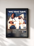 #noir Tableau de l'album Me & My Brother de Ying Yang Twins, cadre noir, imprimé et encadré en France