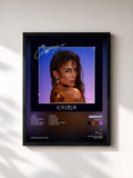 #noir Tableau de l'album CANDELA de Greeicy, cadre noir, imprimé et encadré en France