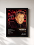 #noir Tableau de l'album A Christmas Gift Of Love de Barry Manilow, cadre noir, imprimé et encadré en France