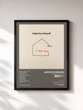 #noir 12 Songs From Home di Ludovico Einaudi in stampa incorniciata, cornice nera, stampata e incorniciata in Francia