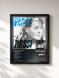 #noir Tableau de l'album Liberi Liberi (Remastered 2017) de Vasco Rossi, cadre noir, imprimé et encadré en France