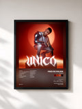 #noir Tableau de l'album Unico de Fred De Palma, cadre noir, imprimé et encadré en France