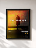#noir Tableau de l'album Free Fall de Christopher, cadre noir, imprimé et encadré en France
