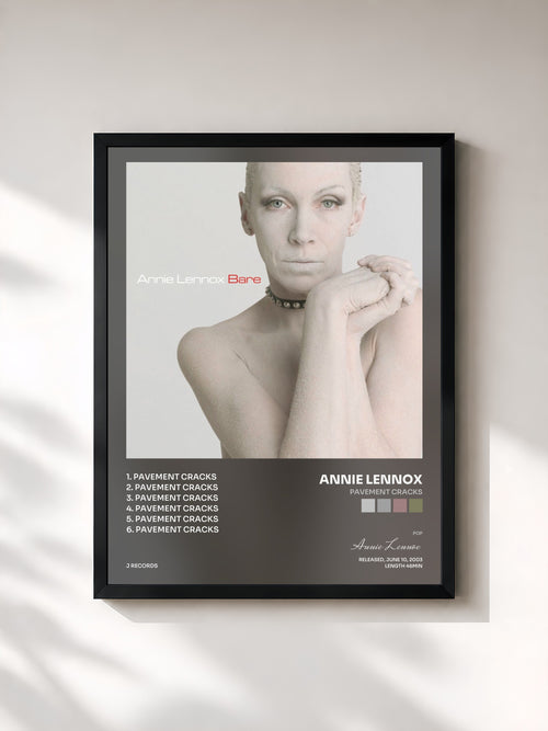 Annie Lennox · Pavement Cracks — Affiche encadrée