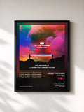 #noir Tableau de l'album Little Things (Remixes) de Louis The Child, cadre noir, imprimé et encadré en France