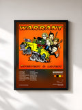 #noir Tableau de l'album Greatest & Latest de Warrant, cadre noir, imprimé et encadré en France