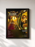 #noir Tableau de l'album La Sesión Cubana de Zucchero, cadre noir, imprimé et encadré en France