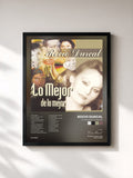 #noir Tableau de l'album Lo Mejor De Lo Mejor de Rocio Durcal, cadre noir, imprimé et encadré en France