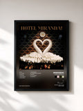 #noir Tableau de l'album Hotel Miranda! de Miranda!, cadre noir, imprimé et encadré en France