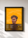 #noir Tableau de l'album Painted (Deluxe Edition) de Lucky Daye, cadre noir, imprimé et encadré en France