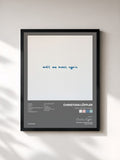 #noir Tableau de l'album Until We Meet Again de Christian Löffler, cadre noir, imprimé et encadré en France