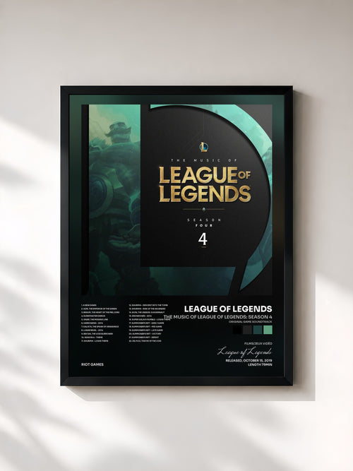 League of Legends · The Music of League of Legends: Season 4 (Original Game Soundtrack) — Affiche encadrée