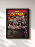#noir Tableau de l'album LOST FILES de 1019, cadre noir, imprimé et encadré en France
