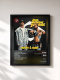 #noir Tableau de l'album DOIS Quebrada Inteligente de Kyan, cadre noir, imprimé et encadré en France