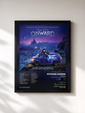 #noir Tableau de l'album Onward (Original Motion Picture Soundtrack) de Mychael Danna, cadre noir, imprimé et encadré en France
