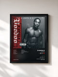 #noir Tableau de l'album Voodoo de D'Angelo, cadre noir, imprimé et encadré en France