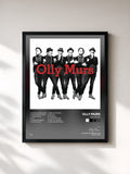 #noir Tableau de l'album Olly Murs de Olly Murs, cadre noir, imprimé et encadré en France