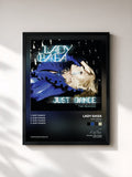 #noir Tableau de l'album Just Dance (The Remixes) de Lady Gaga, cadre noir, imprimé et encadré en France