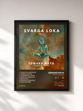 #noir Cosmic Travelers (Svarga Loka Vol.13) di Edward Maya in stampa incorniciata, cornice nera, stampata e incorniciata in Francia