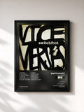 #noir Tableau de l'album Vice Verses de Switchfoot, cadre noir, imprimé et encadré en France